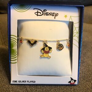Winnie the Pooh Halloween Silver Plated Adjustable Bracelet NWT